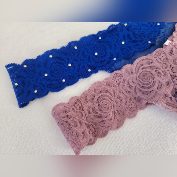 PINK Lace Thong Panty Set NWT/NWOT - Picture 2 of 10